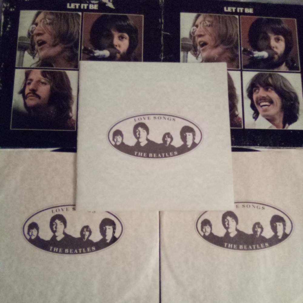 The Beetles "Let It Be" & "Love Songs" Records